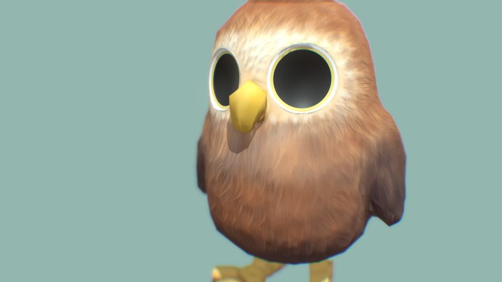 Almond Owl by @Dellranran 3D Model