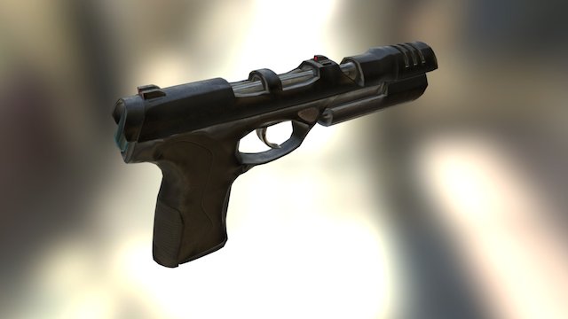 P25 Dart Gun 3D Model