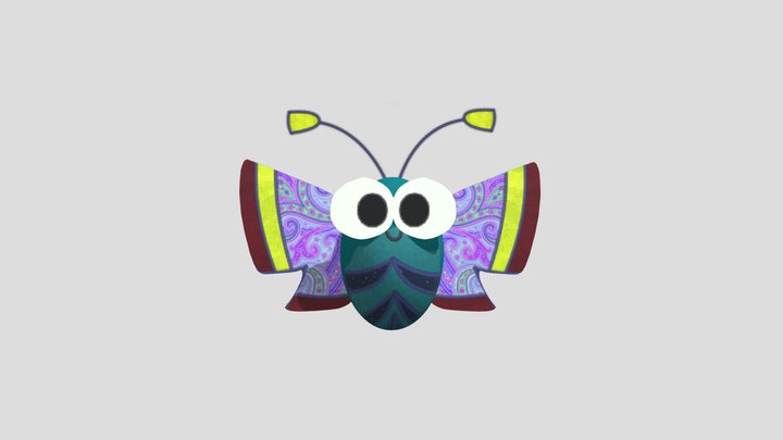 Patchwork Moth – Gratis 3D-model STL