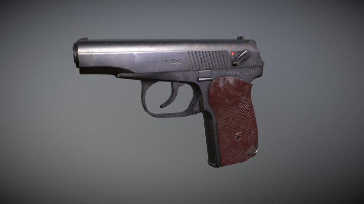 Makarov pistol – Kostenloses 3D-Modell STL