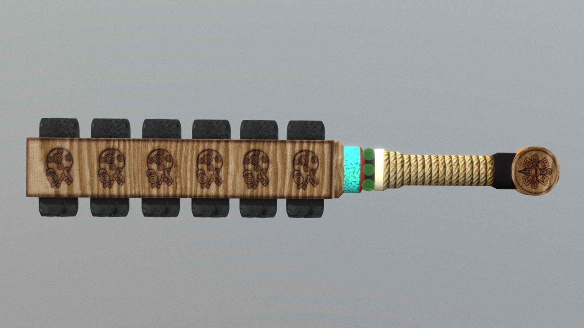 Macuahuitl "Aztec Sword" Model