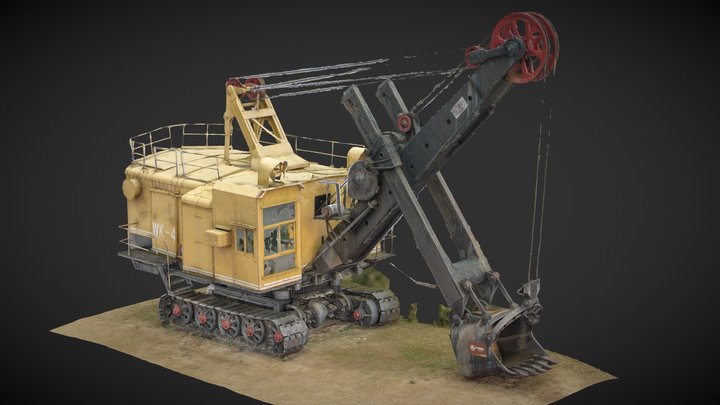 Mining excavator, Mining machine – Kostenloses 3D-Modell STL