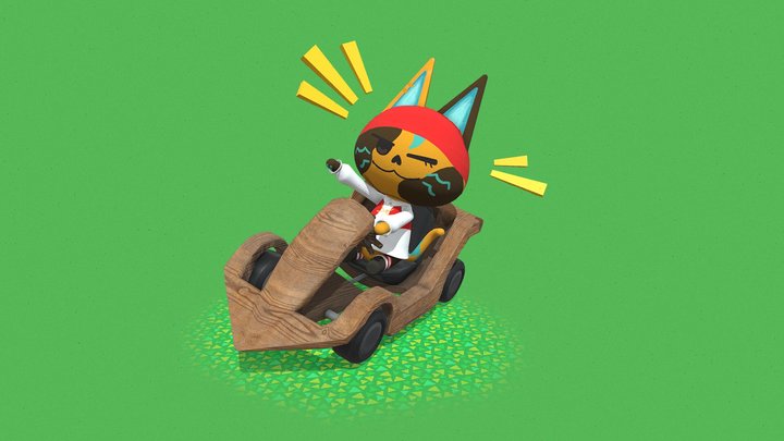 Animal Crossing kart model 3D Model