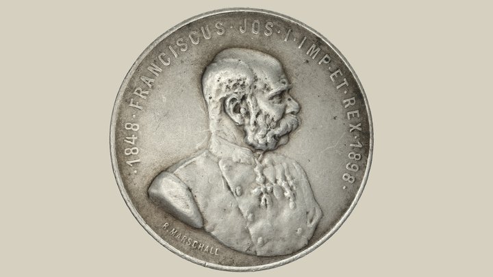 Medal Emperor Franz Joseph I. 3D Model