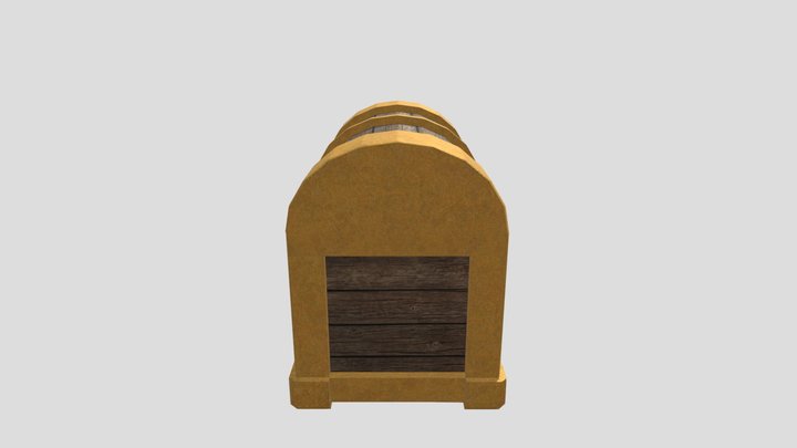 medieval loot crate 3D Model