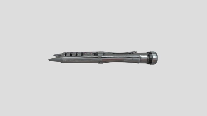 Darth Revan Lightsaber Hilt Left 3D Model
