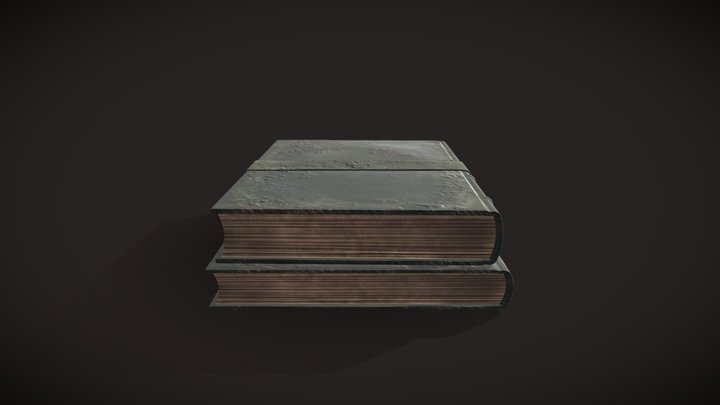 Worn Book 3D Model
