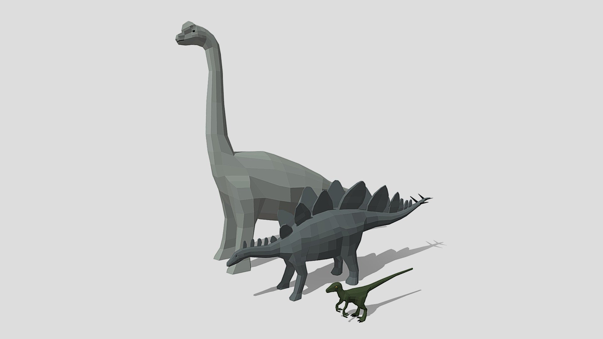Low Poly Cartoon Dinosaur Collection — Sketchfab embed 3D viewer