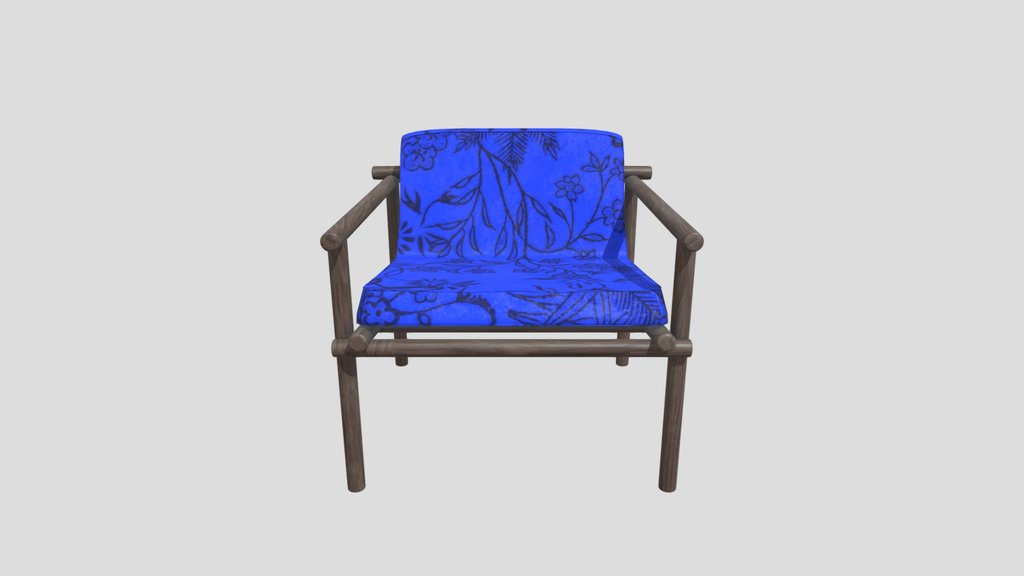 Botanical Pattern Small Chair