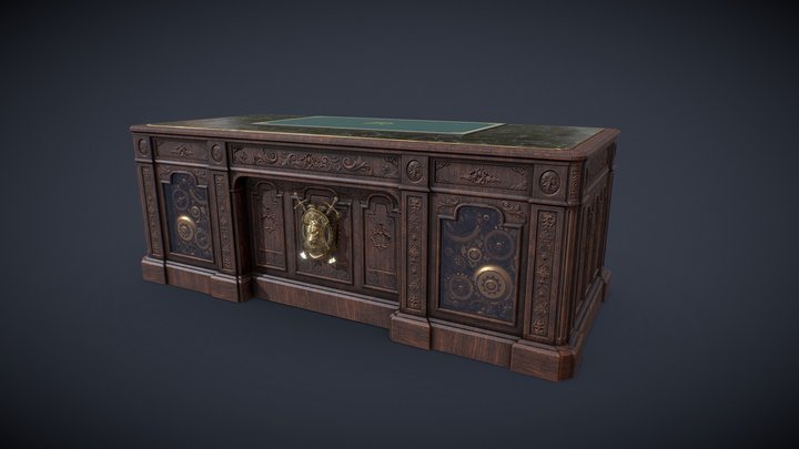 Desk_Victorian 3D Model