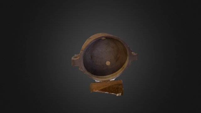Louvre Roofed spherical sundial 3D Model