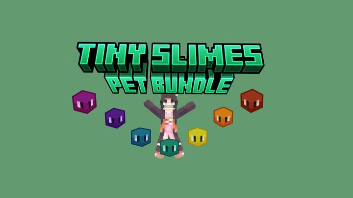 Tiny slimes pet bundle 3D Model