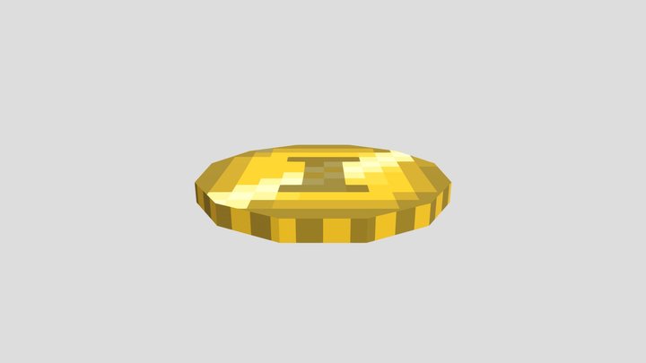 Gold Coin (Low-Poly) 3D Model