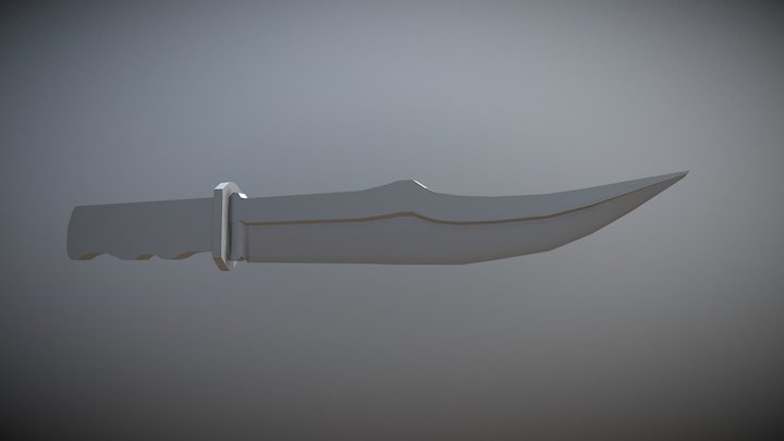 Bowie Knife 3D Model