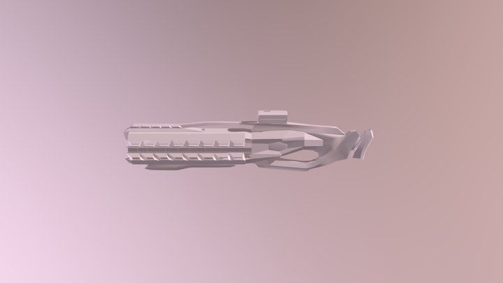 Rail Gun 3D Model