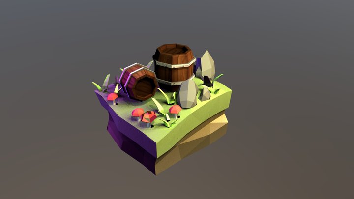 Barrel 3D Model