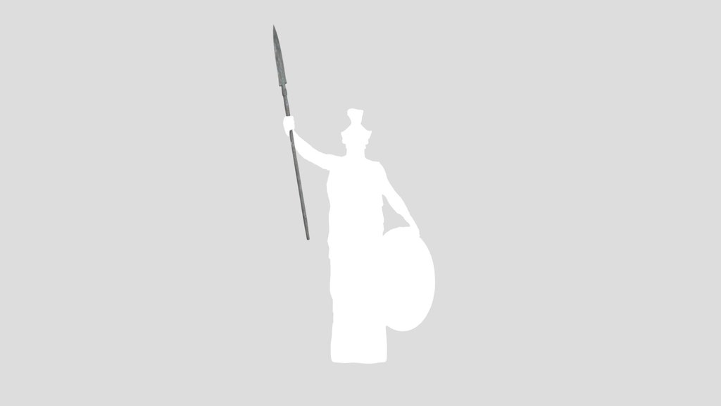 Athena Sculpture Spear Shield