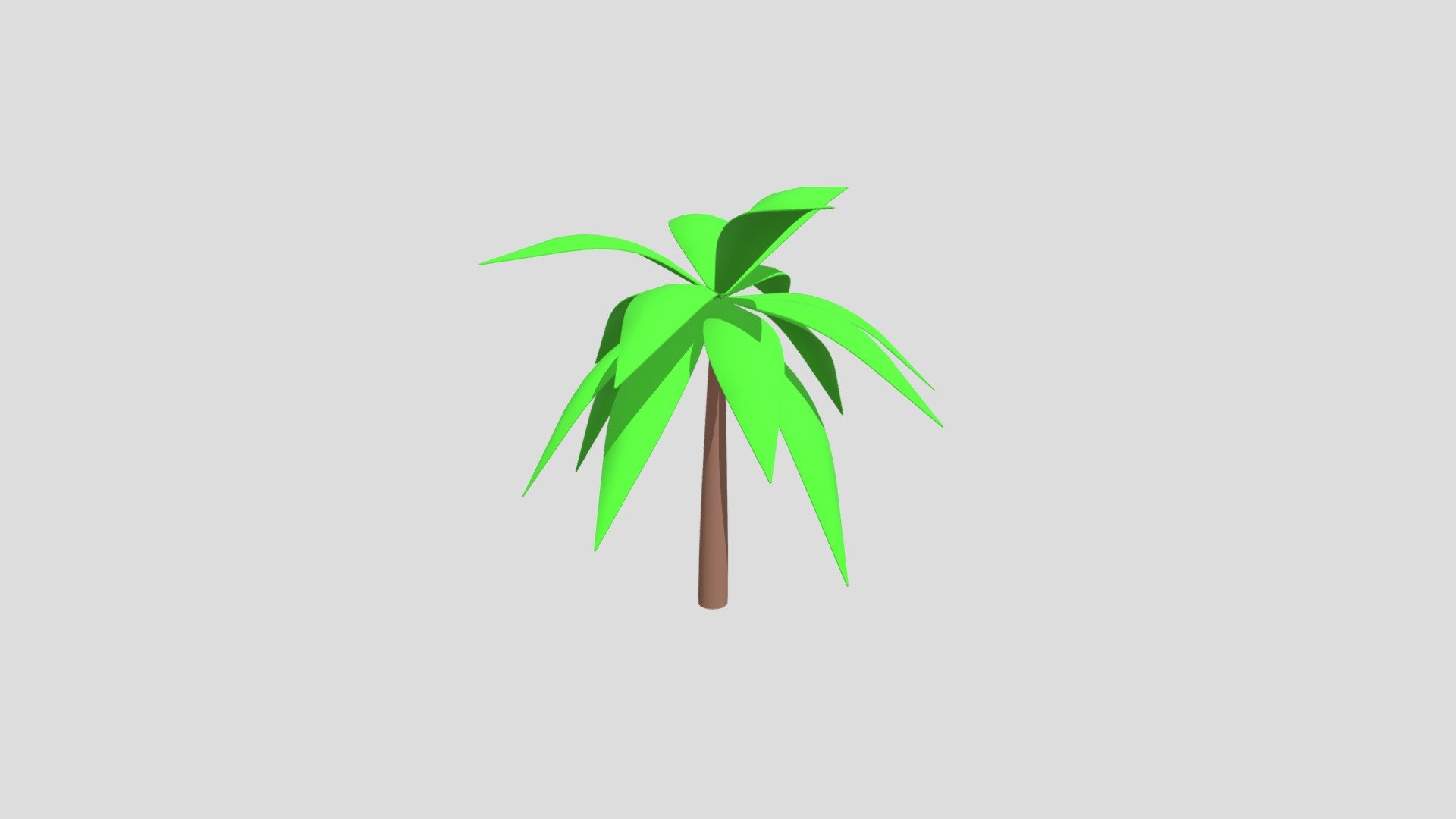 Palm tree from Poly by Google — Sketchfab embed 3D viewer