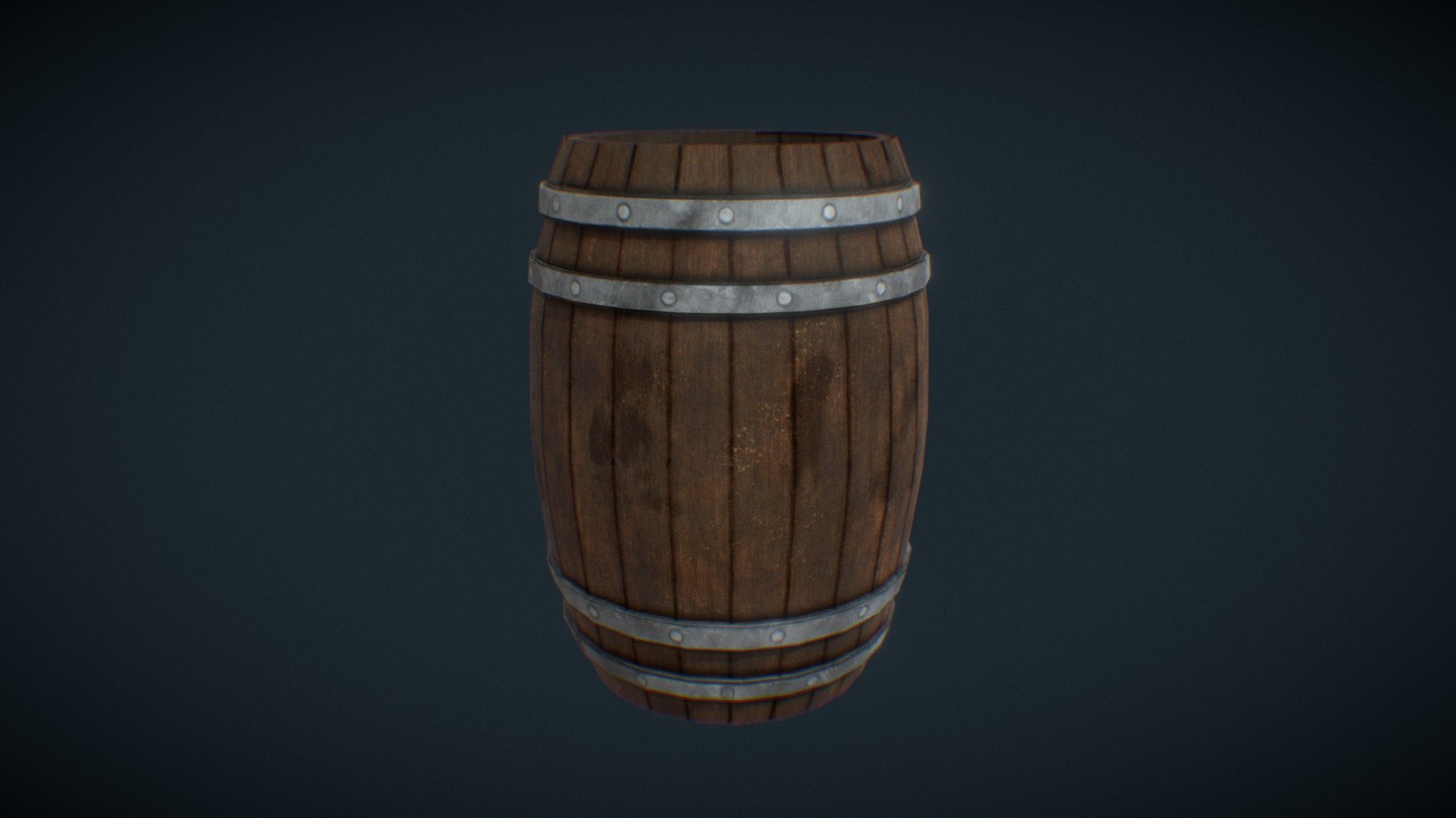 Wooden Barrel VCAL Download Free 3D model by lukephamholmesglen