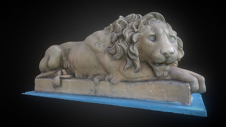 Canova Crouching Lion Replica – Modelo 3D gratuito STL