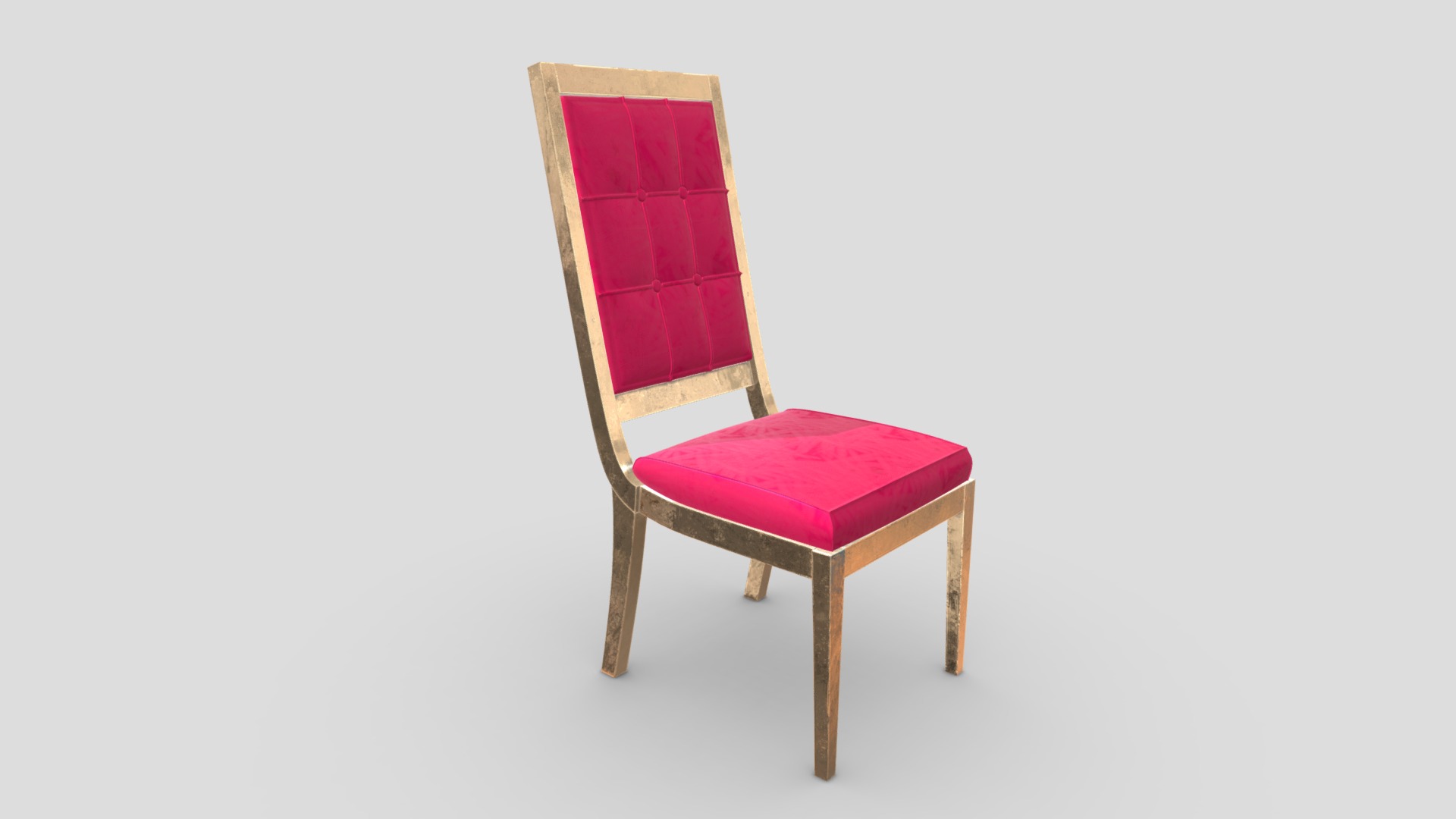 3D model Antique Chair 31 - This is a 3D model of the Antique Chair 31. The 3D model is about a red and white chair.