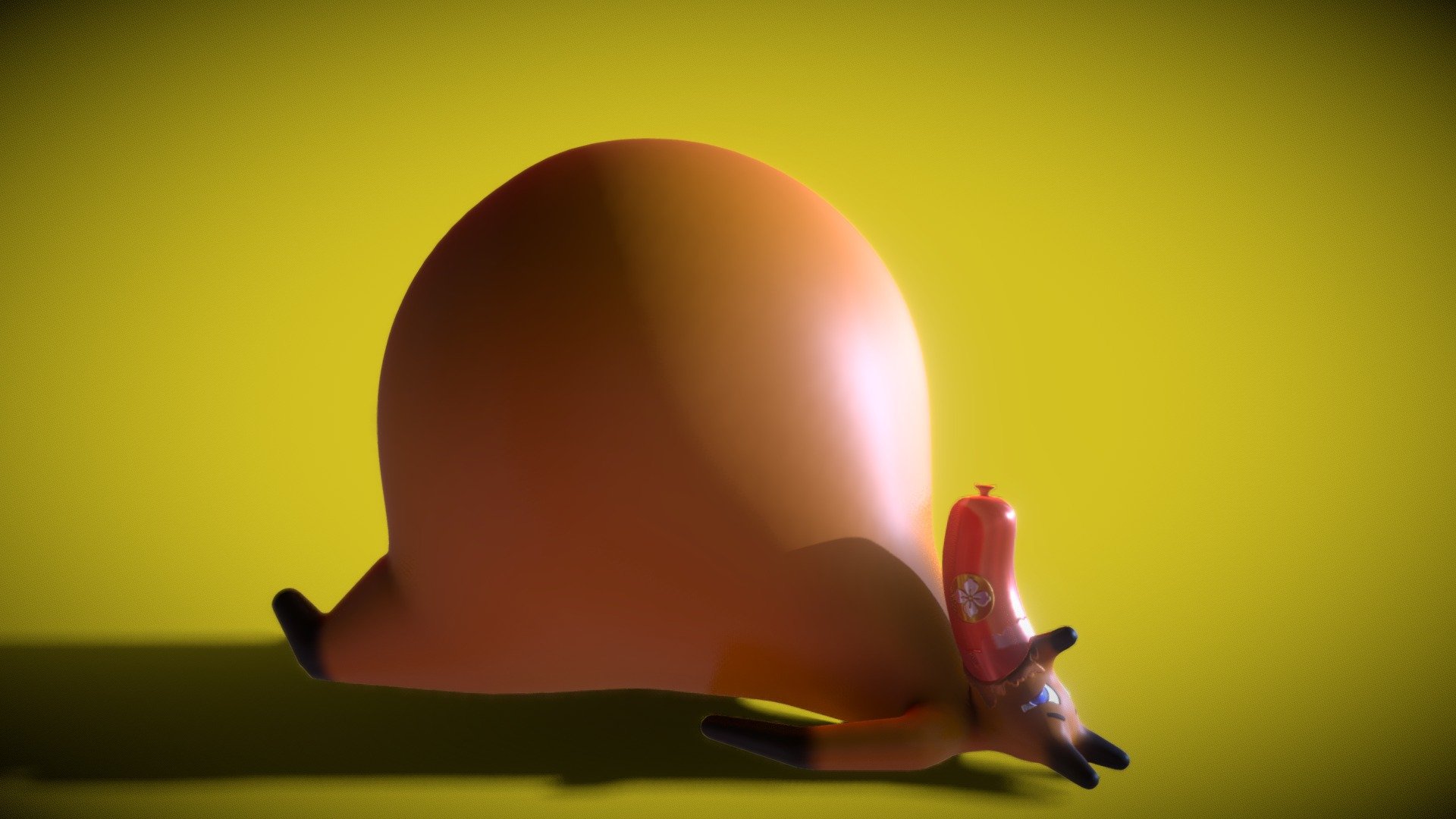 ZBrush practice: Sausage stuffed Fox