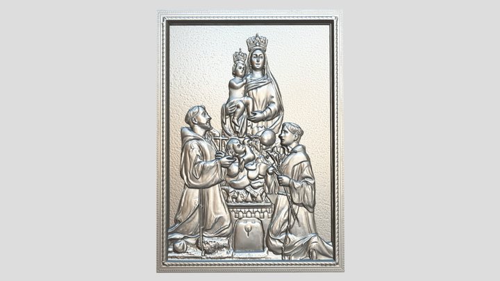 Bassorilievo Madonna Torremaggiore 3D Model