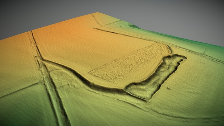 Broadbury Banks, Wiltshire (UK) – Free 3D Model STL