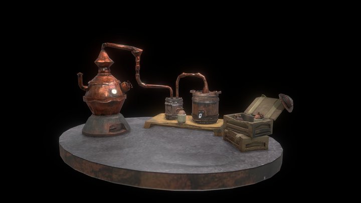 Abandoned Moonshine Distillery 3D Model