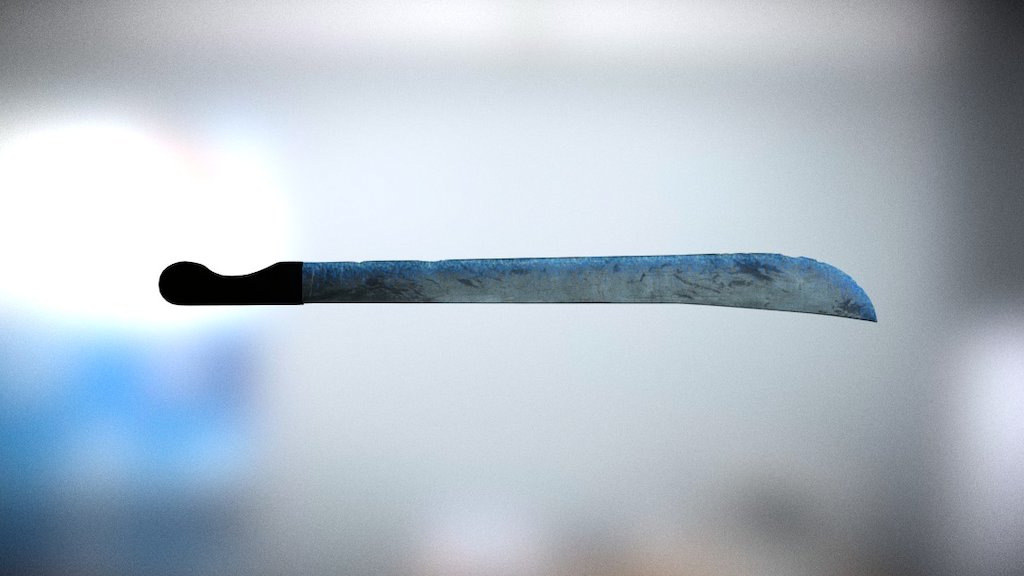 Machete Blue Flames (Glowing)