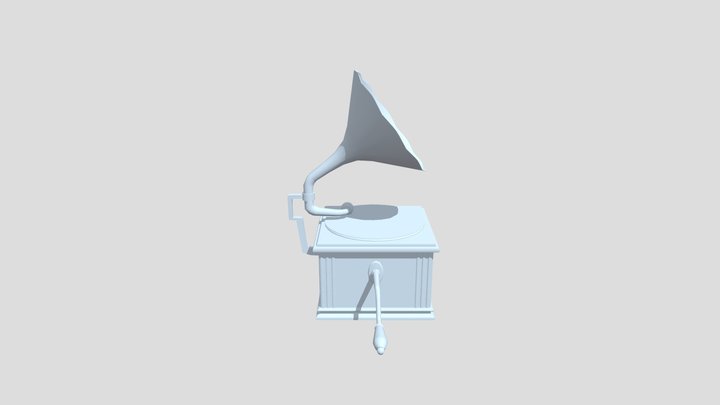 grammofon 3D Model