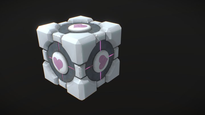 Weighted Companion Cube Remake (Portal 1 and 2) 3D Model