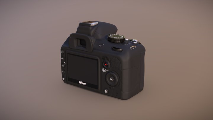 Nikon D3100 3D Model