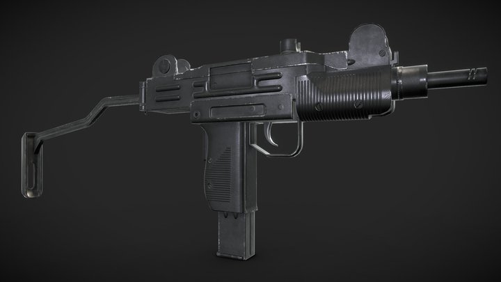 IMI Mini Uzi - UZM 3D Model