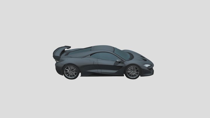 black+sports+car+3d+model 3D Model