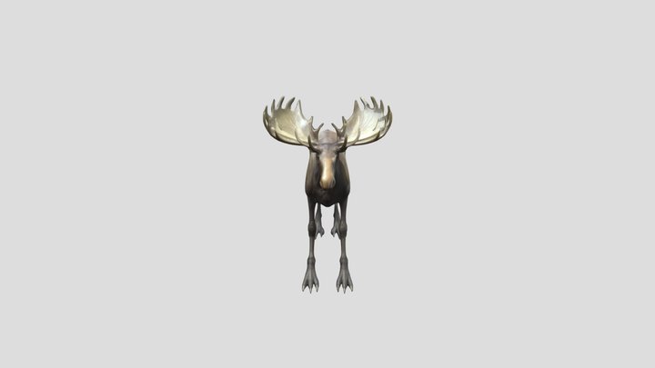 Moose_ Alien_ Hybrid__0303111745_texture_fbx 3D Model