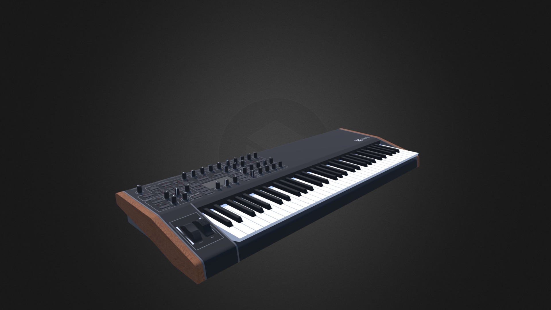 3D model Keyboard Workstation 2 - This is a 3D model of the Keyboard Workstation 2. The 3D model is about a keyboard with a light on top.