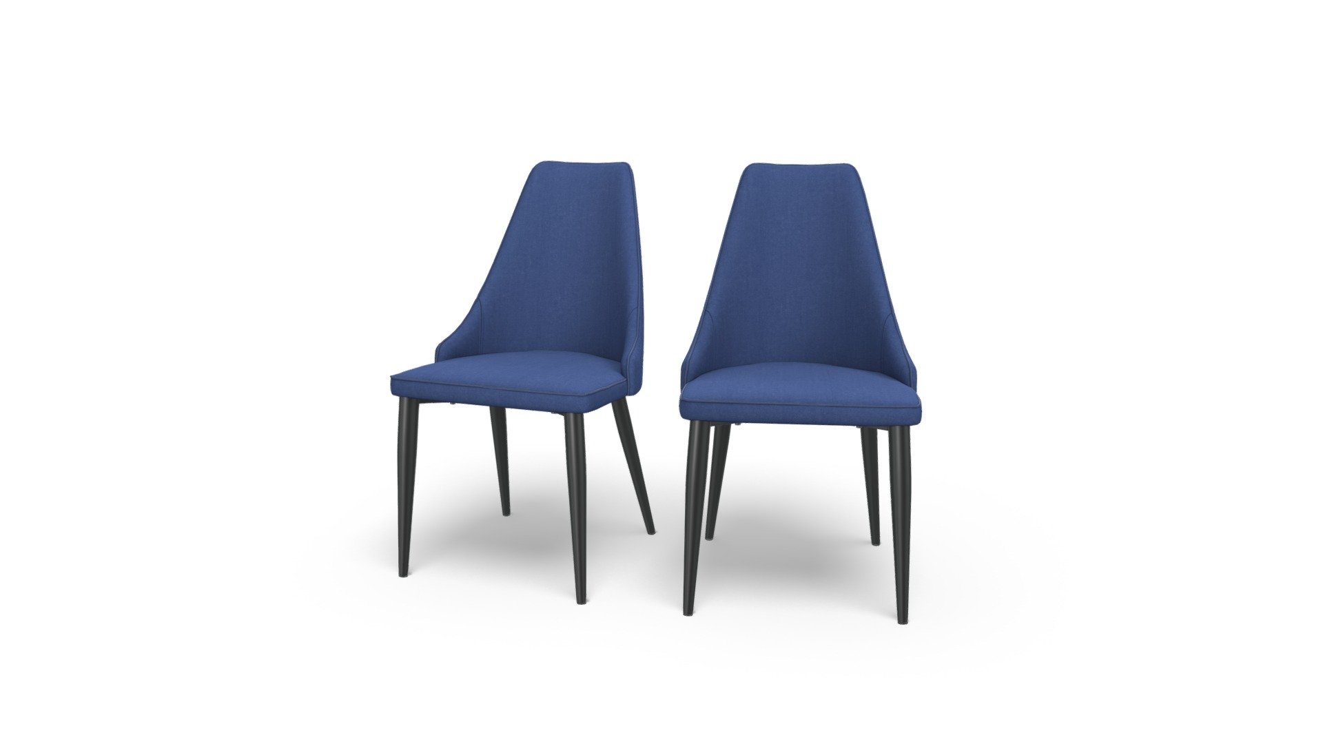 Set of 2 Julietta Dining Chairs, Cloud Grey Download Free 3D model by
