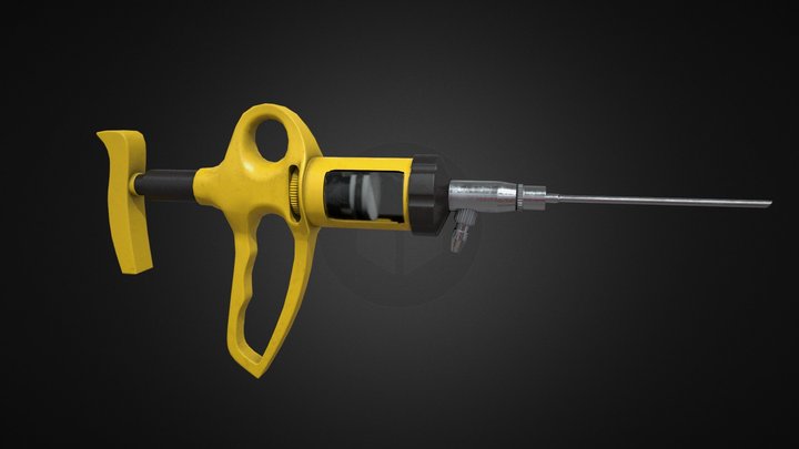 Syringe Gun 3D Model