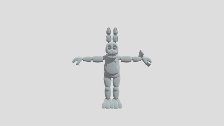 Unwithered Bonnie 3D Model