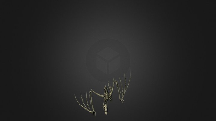 Skeleton Dragon 3D Model