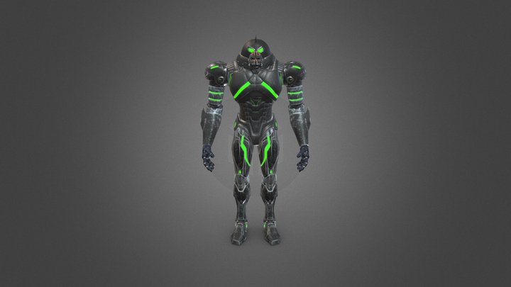 Robo Model 502 Punk Juggernaut 3D Model