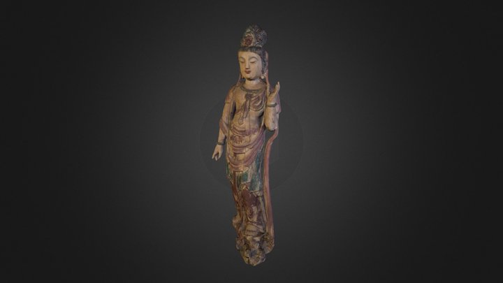 Asian Statue 100k 3D Model