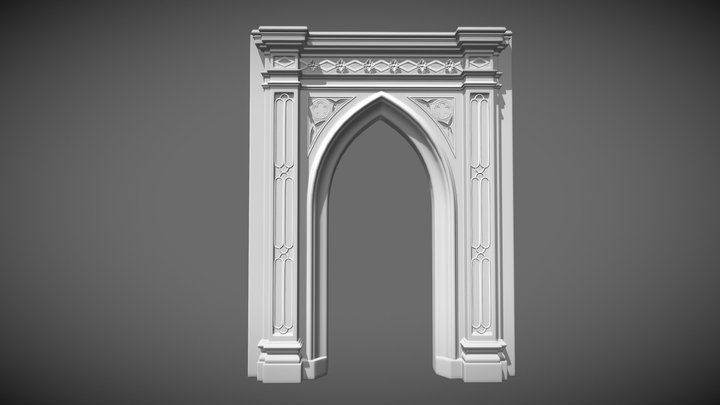 Gothic Portal_type3 3D Model