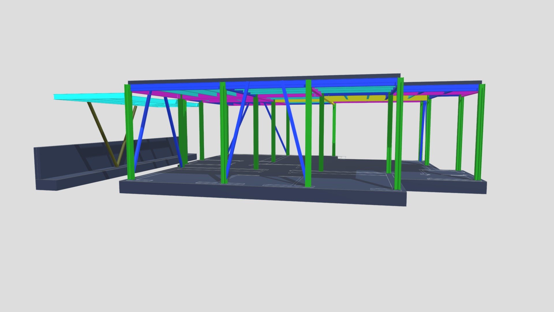 Steel Model 3D (Job N70) in Zakaki, Limassol