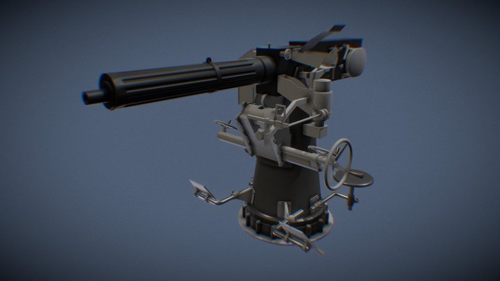 40mm Vickers-Terni 3D Model