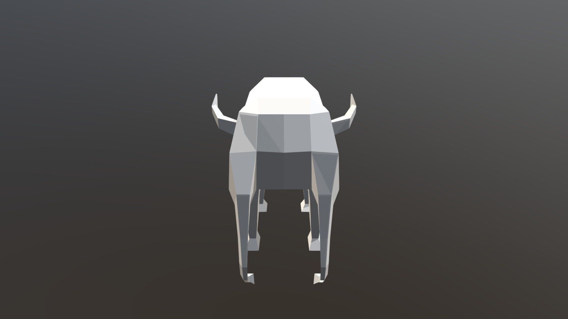 Weird Elephant Low Poly