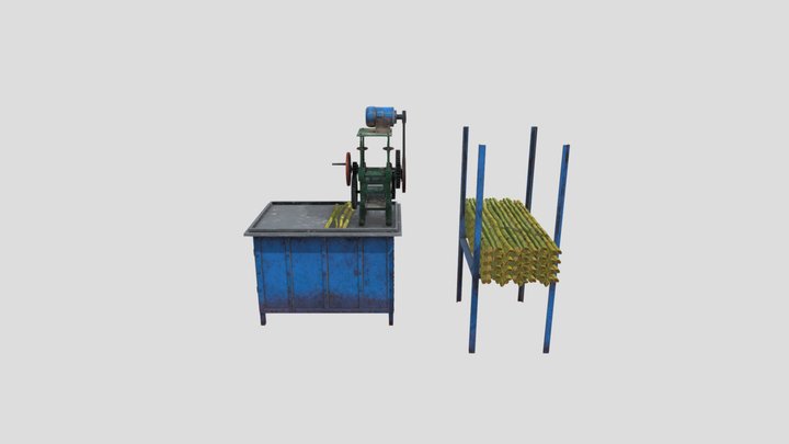 Sugarcane Machine 3D Model