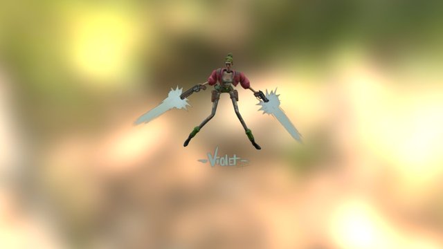 Violet 3D Model