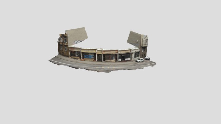 front view as memory of the old elita pub sopot 3D Model